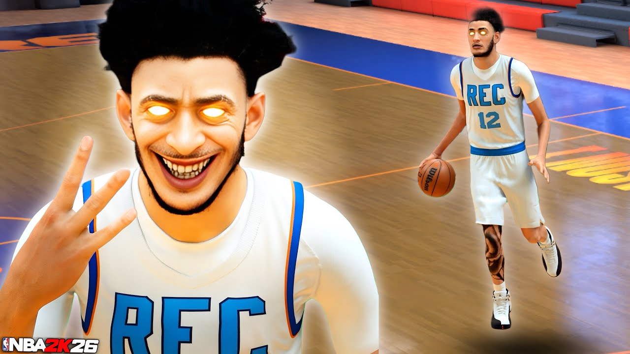Мой центровой ростом 7 футов (213 см) просто унизил соперников в режиме REC в NBA2k26.