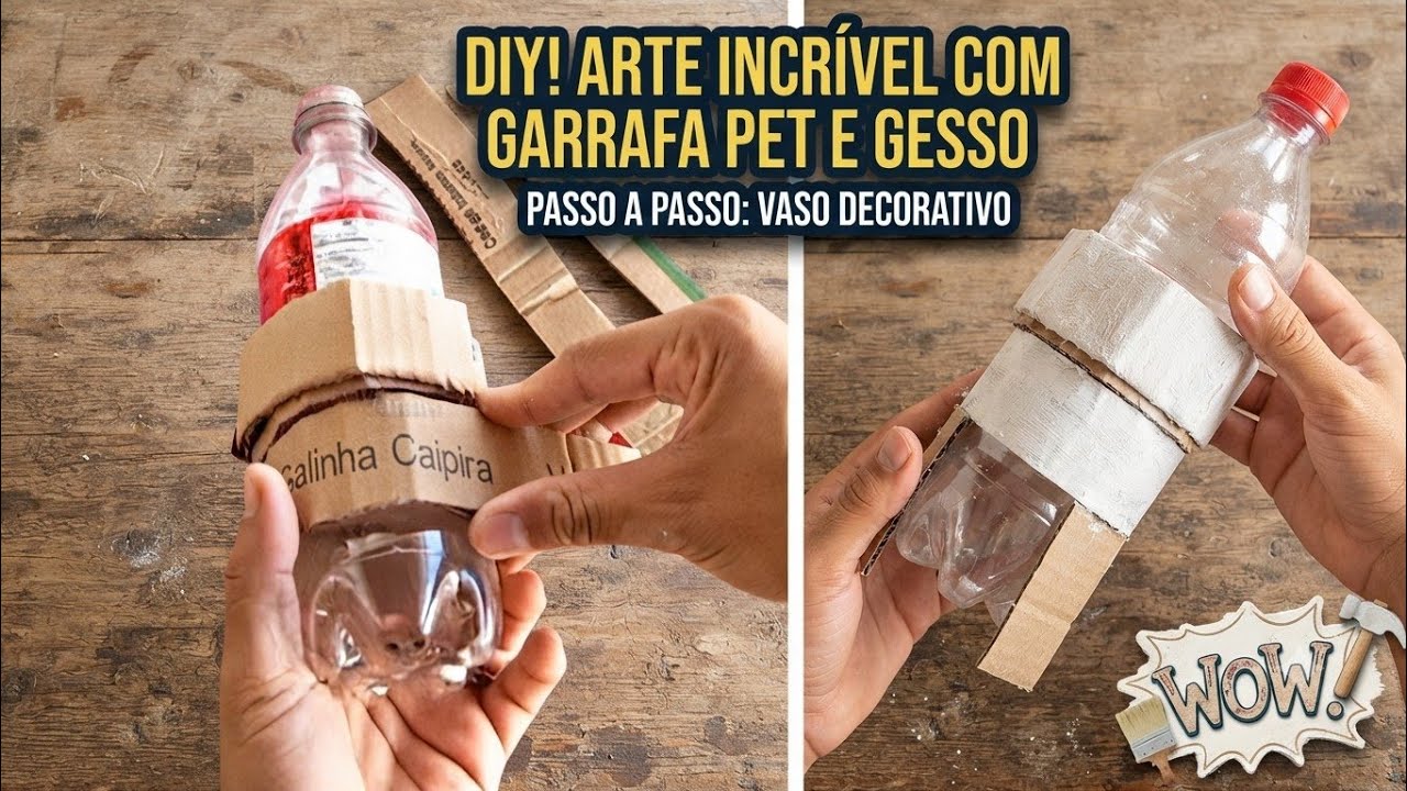 REUTILIZE GARRAFA PET PARA DECORAR SEU CASA IDEIA 💡 GENIAL USANDO GARRAFA PET PARA DECORAR SUA CASA