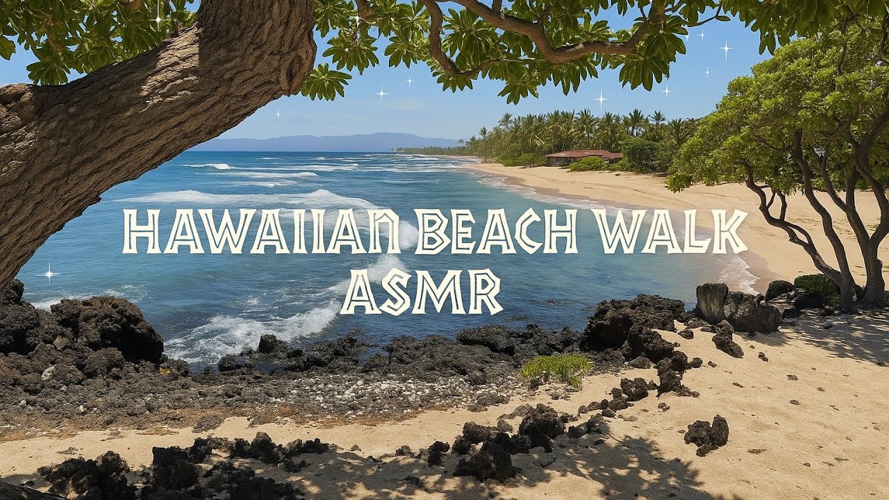 Hawaiian Beach Walk ASMR @Jane_asmr @HongyuASMR @HawaiiASMRNatureRelaxation 