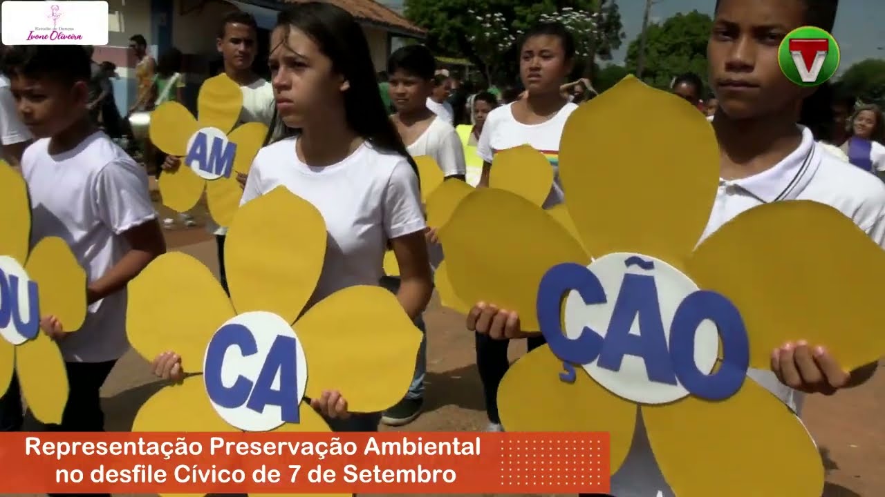Representação Preservação Ambiental no desfile Cívico de 7 de Setembro