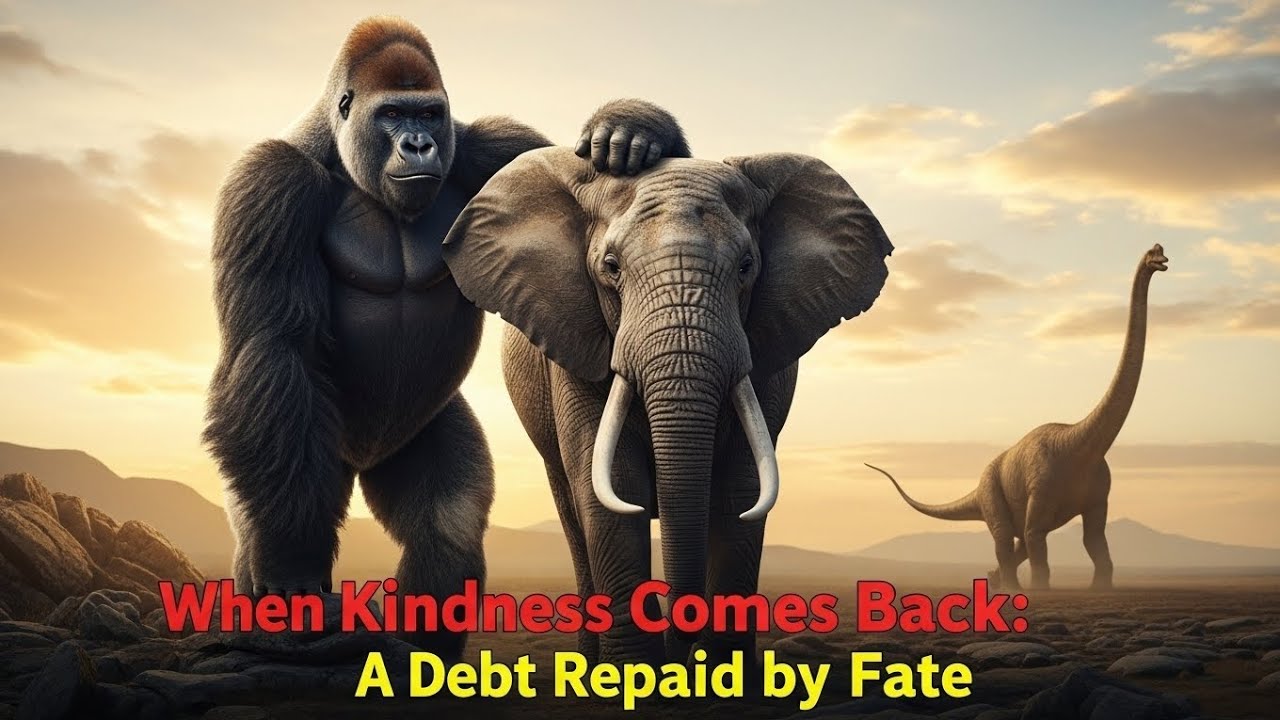 A Gorilla’s Debt of Kindness | Elephant vs Dinosaur | Ancient Survival Story