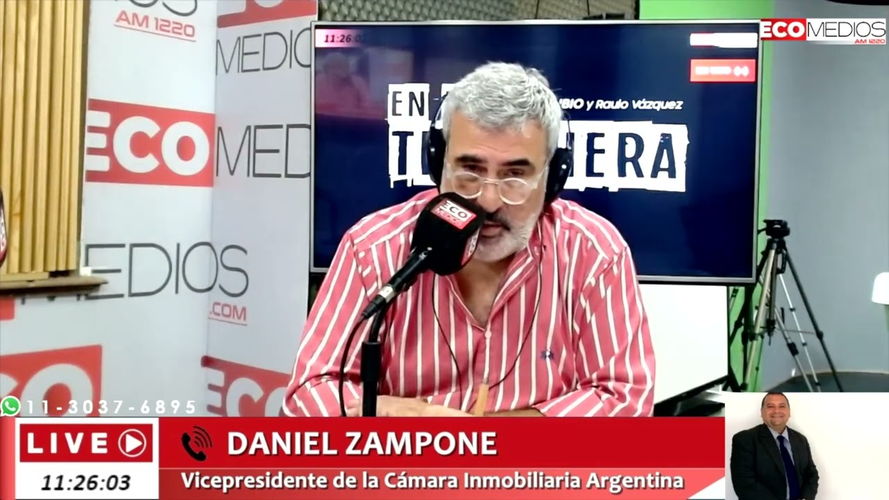 Daniel Zampone (Vicepresidente de la Cámara Inmobiliaria Argentina) En La Trinchera