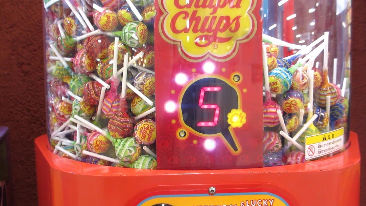 チュッパチャップス自動販売機　Chupa　chups  Lollipops Candy　vending Machine　Japan