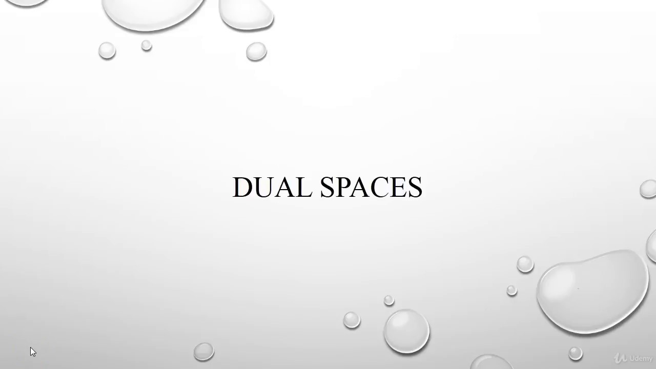 Dual Spaces in Linear Algebra and Geometry