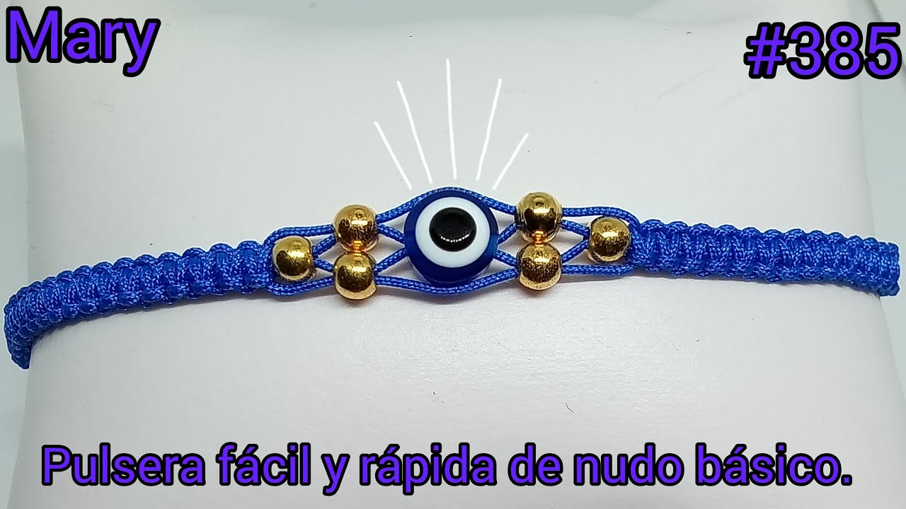 PULSERA DE NUDO BÁSICO (( FÁCIL Y RÁPIDA ))