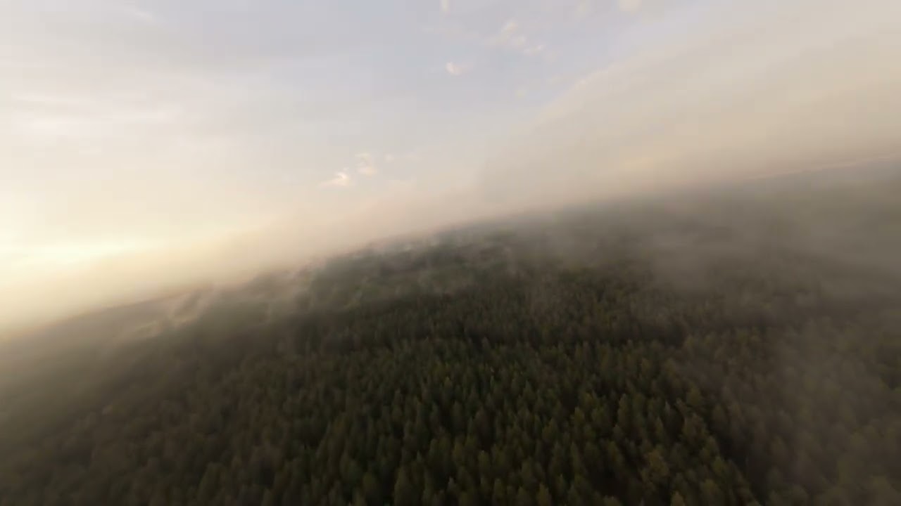 Flying Through Autumn Clouds – Relaxing FPV Drone over Latvian Forests | Relaxing Nature video