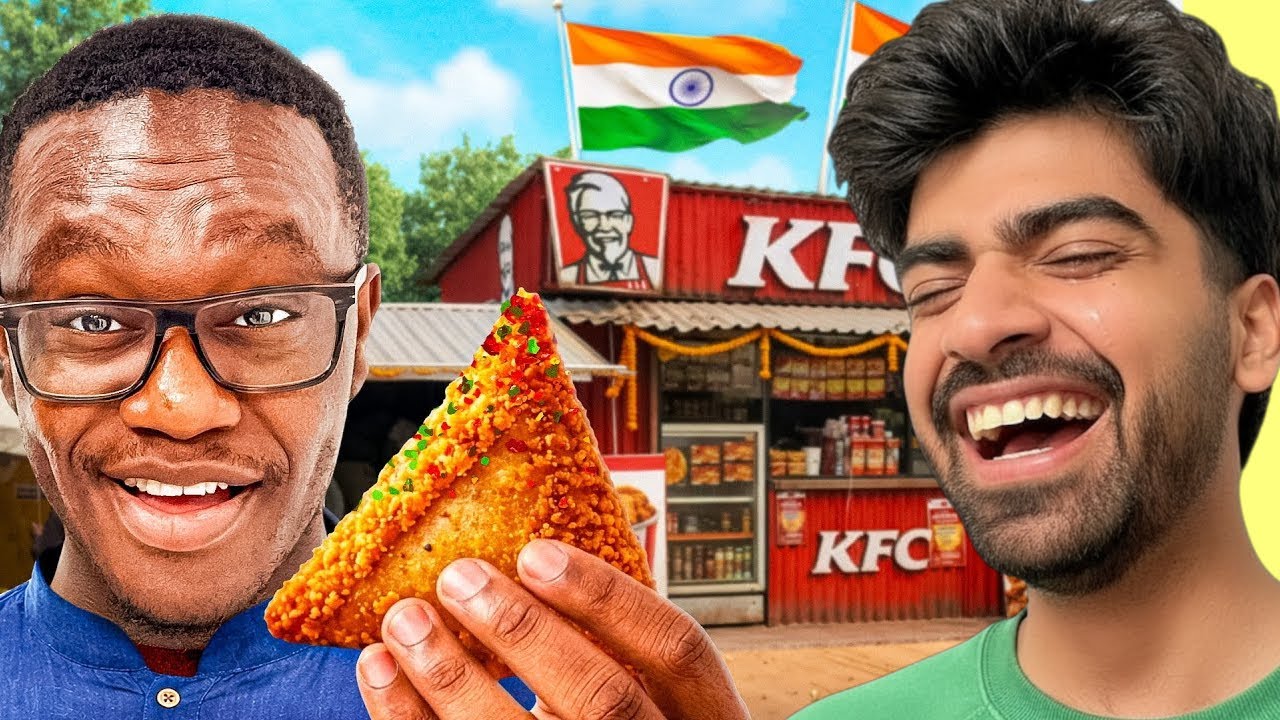 hubeshTV reacts to Deji trying India KFC For the First Time!