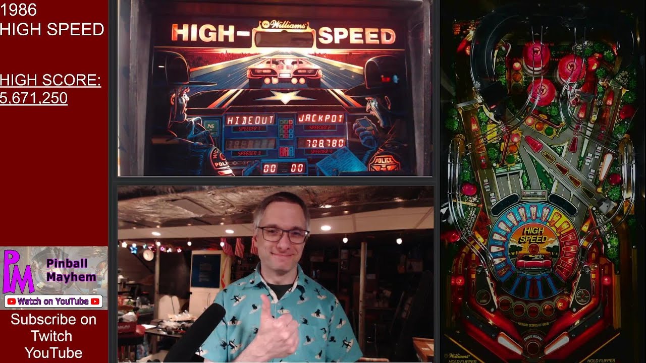 High Speed pinball live stream 5-30-2020