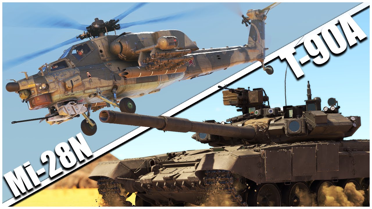 Russia's Most Forgotten Duo Is Actually.. Fun?! - T-90A & Mi-28N - War Thunder