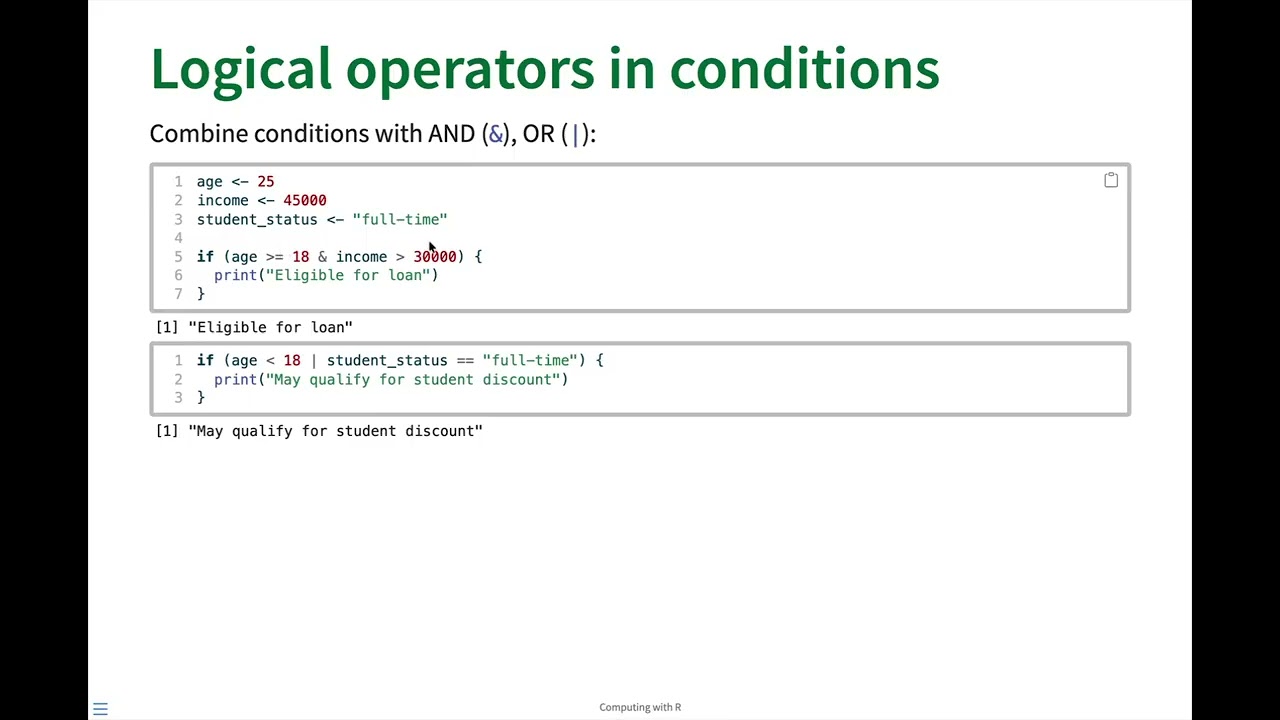 Conditional Execution: Making Decisions