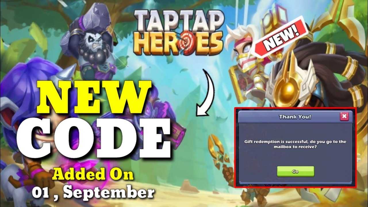 *NEW* TAP TAP HEROES GIFT CODE SEPTEMBER 2022 || TAP TAP HEROES CODES 2022