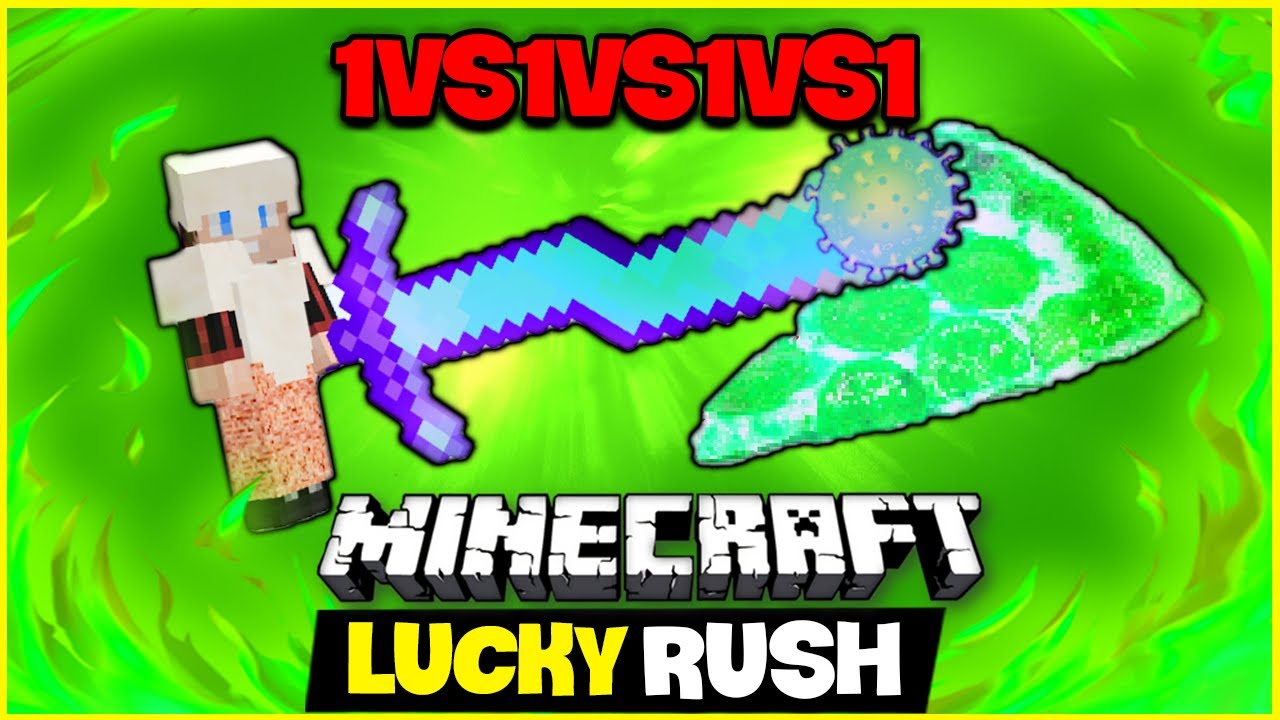 XL 1vs1vs1vs1 BATTLE | Lucky Rush | Lucky Block Deutsch