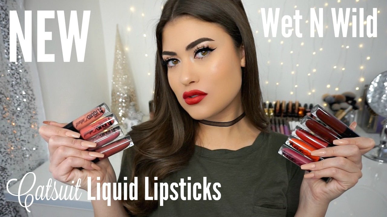 NEW Wet N Wild LIQUID CATSUIT Matte Lipsticks! Review & Swatches