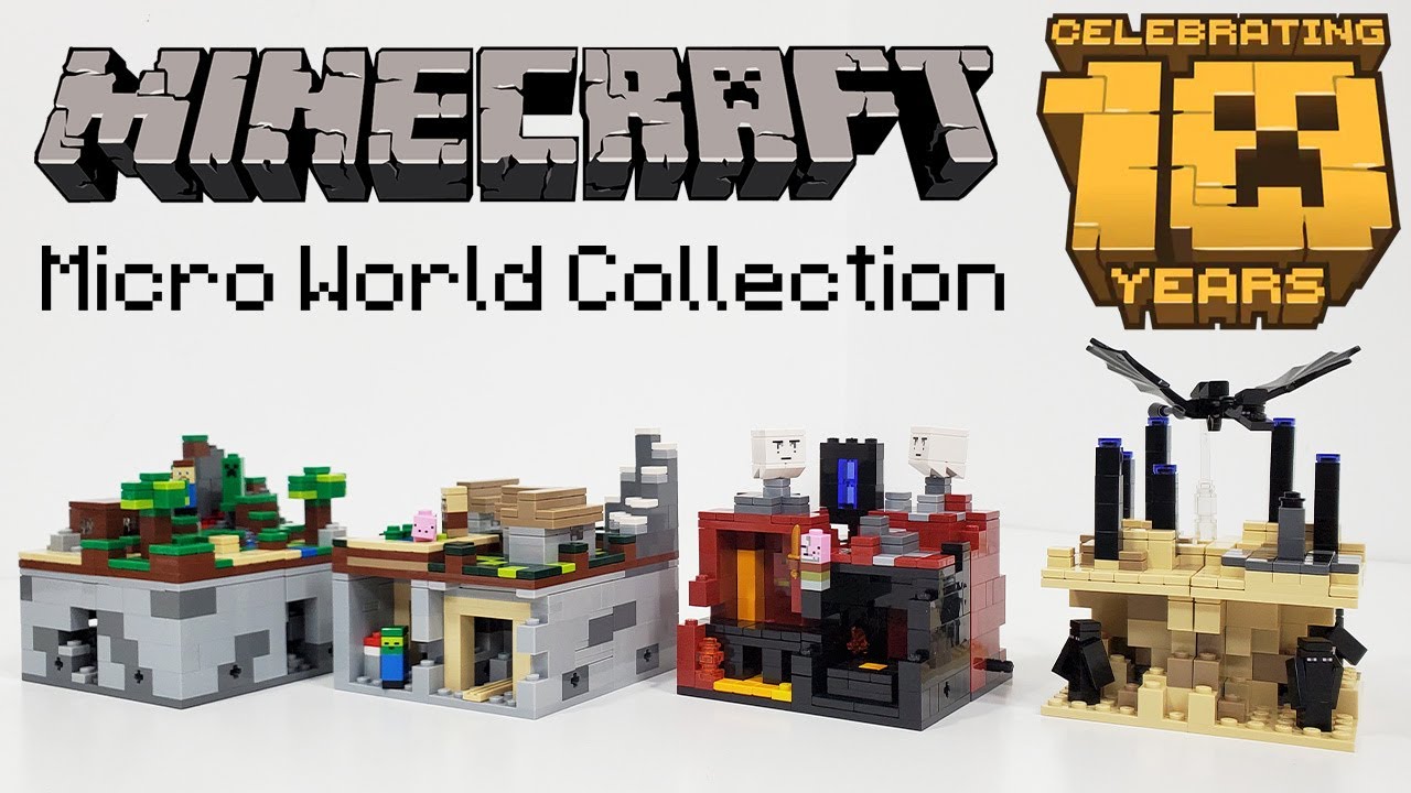 Обзор наборов LEGO Minecraft Micro World! (2012-2014) &ndash; 10 лет!