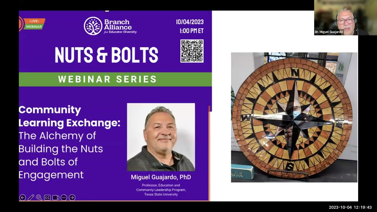 Community Learning Exchange​: The Alchemy of Building the Nuts and Bolts of Engagement 10/4/2023