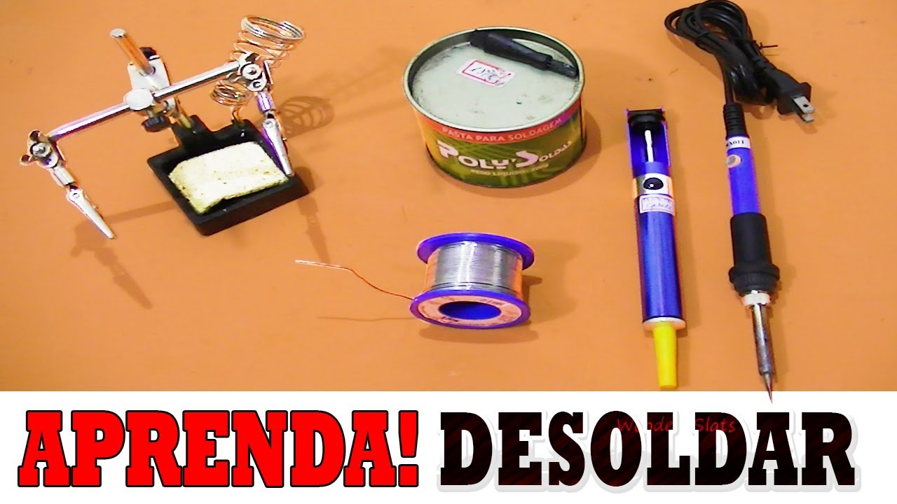 Como dessoldar e retirar componentes eletrônicos da placa!