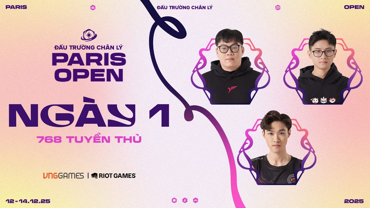 🔴 NG&Agrave;Y 1 &ndash; TFT PARIS OPEN 2025 | YBY1, MIDFEED, ASTA1 | ĐTCL M&Ugrave;A 16