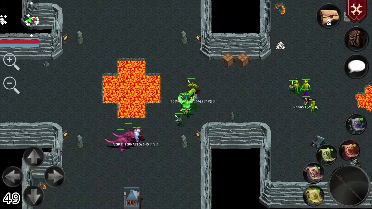 Forgotten tales, 2k mage vs 5k+ ach (srkaled) and 2k sword (tigre) lvl buing noobs