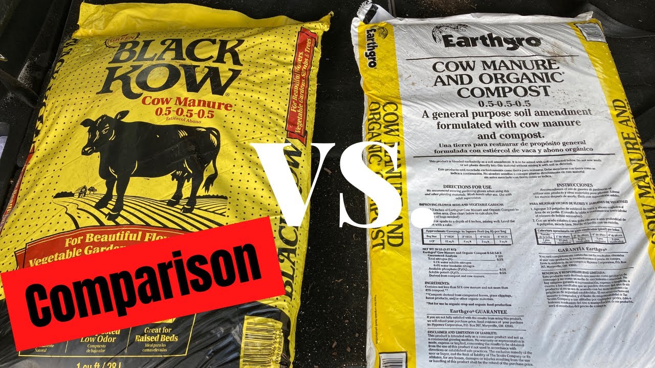 Black Kow Compost vs  Earthgro Compost: Similarities and Differences