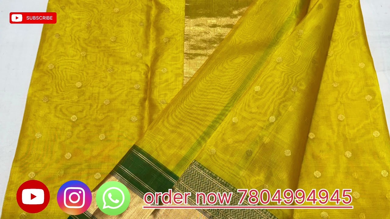 CHANDERI HANDLOOM SAREE COLLECTION DAIRECT FROM WEAVARS 🛍️ ORDER NOW 7804994945