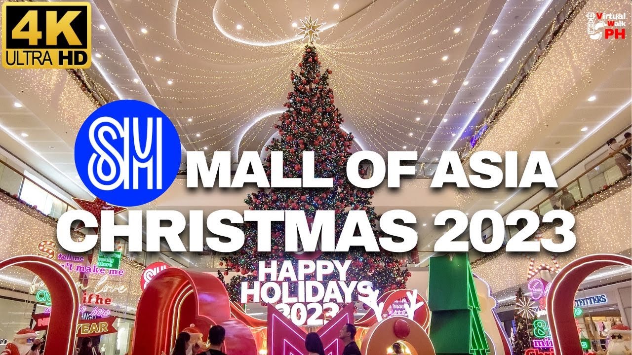 [4K] Amazingly HUGE Christmas Decors | SM Mall Of Asia Virtual Walk Tour 2023 | Pasay