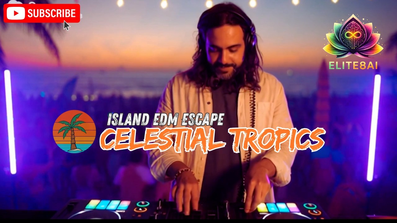 Tropical EDM Beach Party 🌴 2 Hour Island Vibes | Celestial Tropics + Tropical Chants 4K