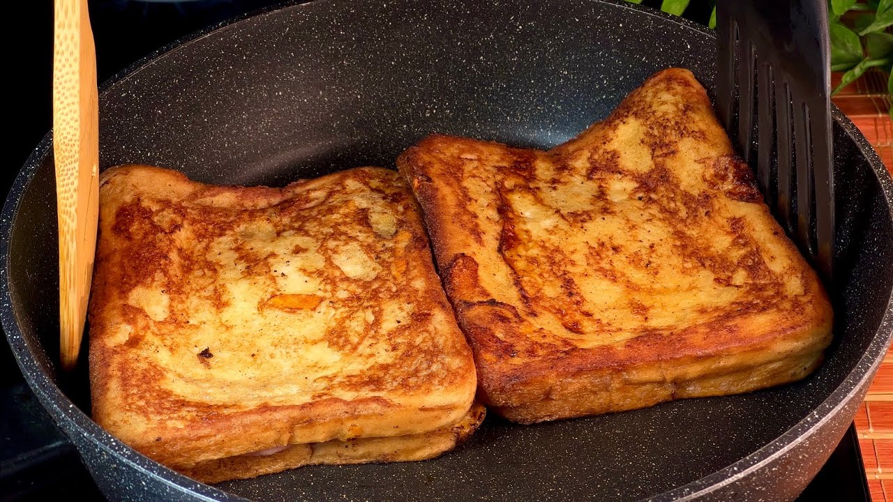 Боже мой, это так вкусно! Быстрый завтрак за считанные минуты! Тост с ветчиной и сыром!