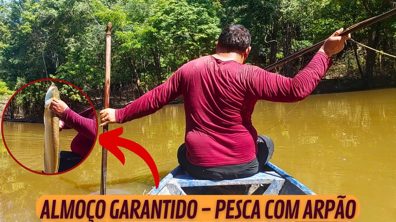ALMO&Ccedil;O GARANTIDO - PESCA COM ARP&Atilde;O PEIXE ARUAN&Atilde;