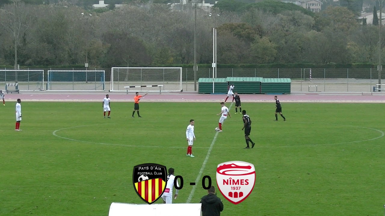 Résumé Pays d'Aix FC - Nîmes Olympique  U17NAT Groupe D 02/12/18