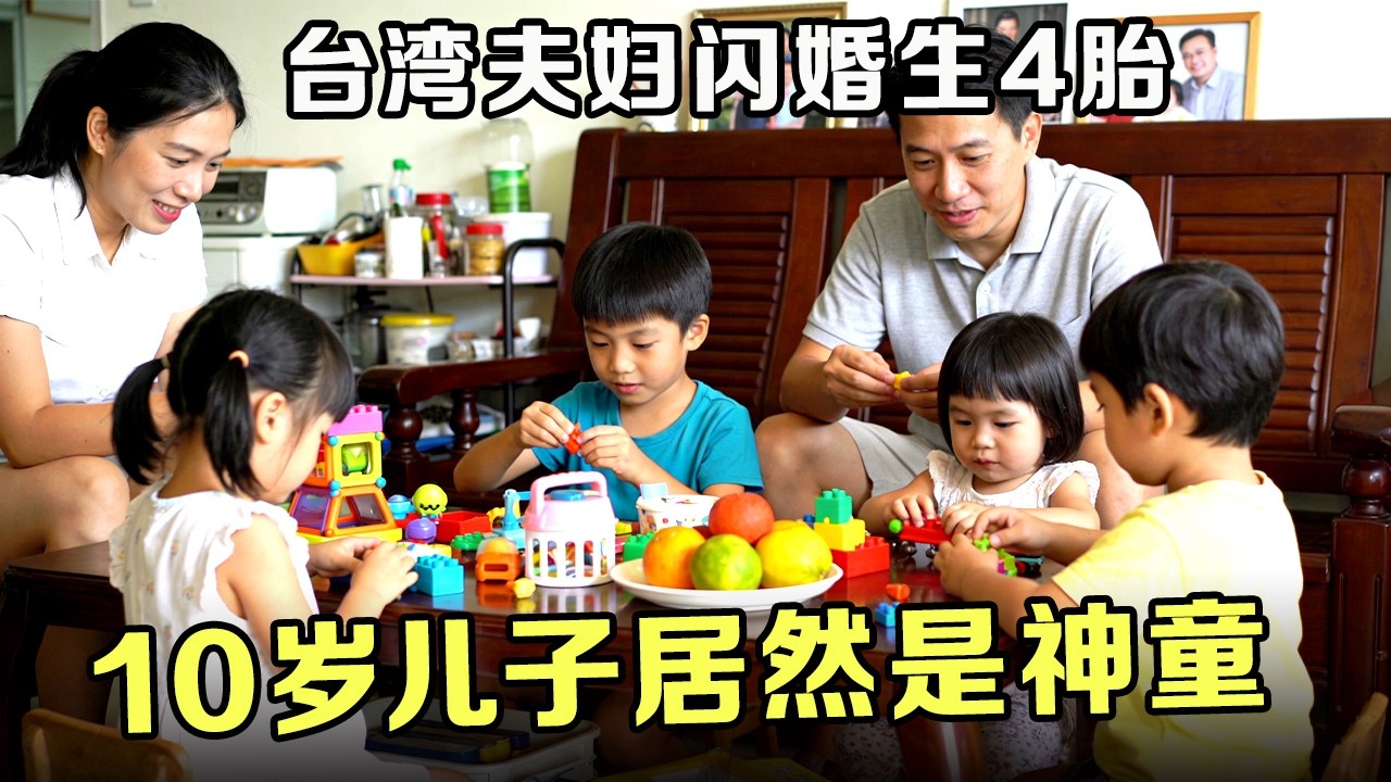 台湾夫妇闪婚生4胎,10岁儿子亮相居然是神童,国学知识张口就来太绝了!【家有好baby】