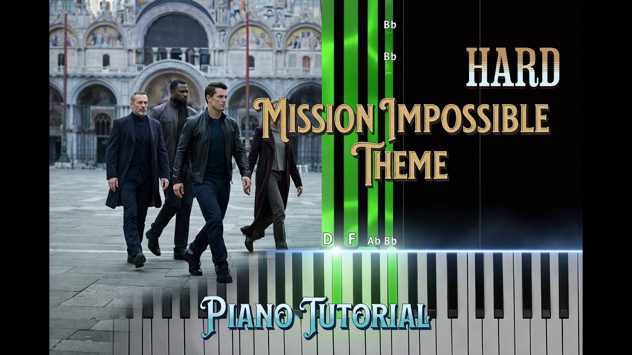 Mission Impossible Theme Hard Piano Tutorial