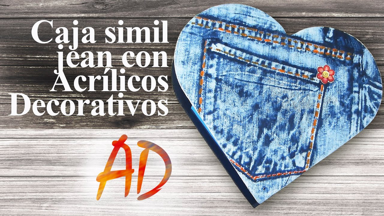 Caja simil jean