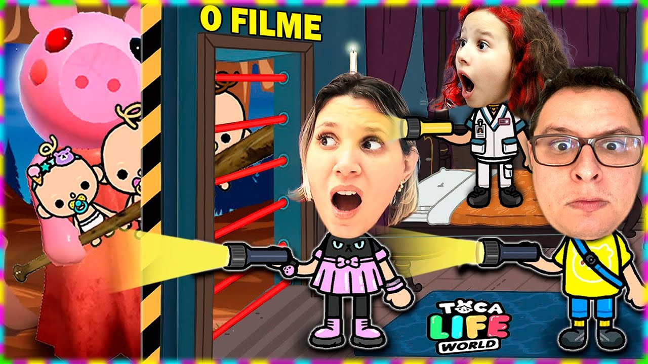 🐷 Piggy do Roblox O FILME salvamos os gêmeos Toca Life Ft Valentina Pontes