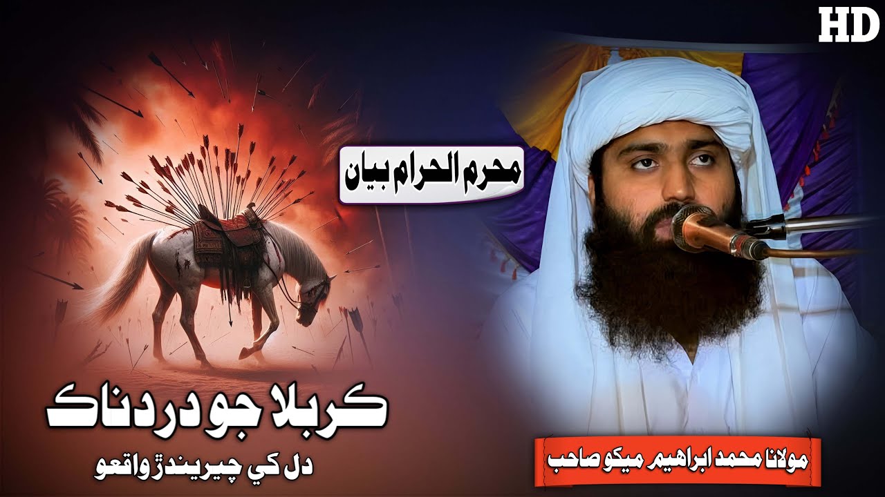 Molana Muhmmad Ibrahim Mekho Sahab Karbala Jo Maidan & Imam Hussain (RA) (Musilm Channel)