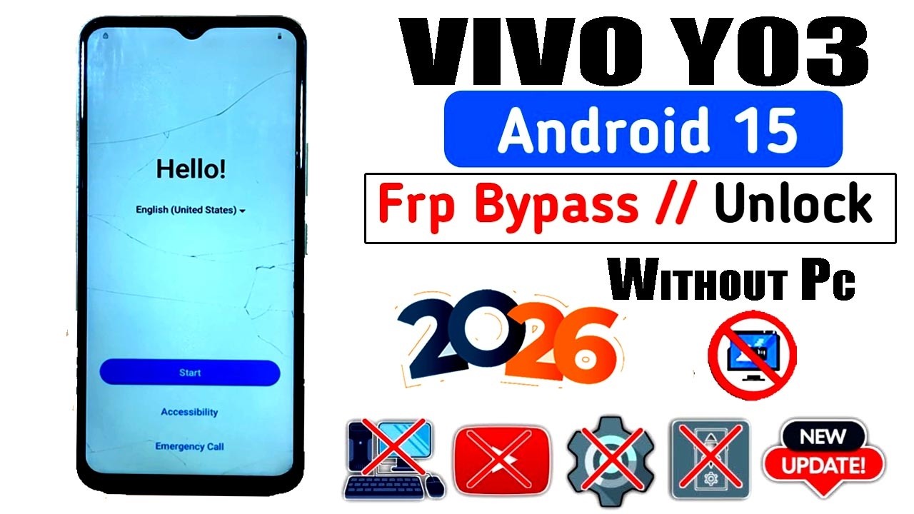 How to Vivo Y03 Frp Bypass Android 15  🔓 EasyShare App Not Working | Without Pc 2026