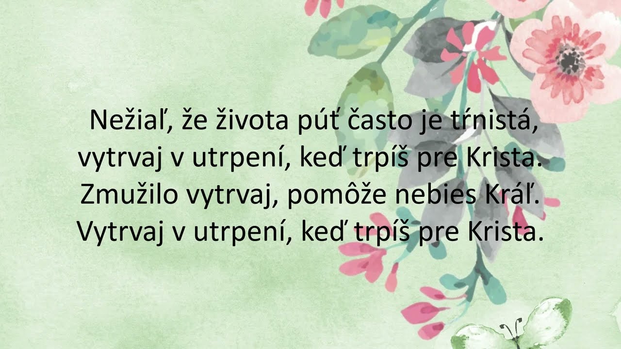 Nežiaľ, že života púť často je tŕnistá