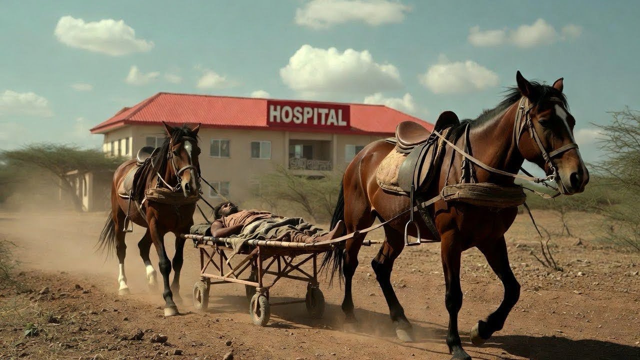 ambulance horses carrying patients