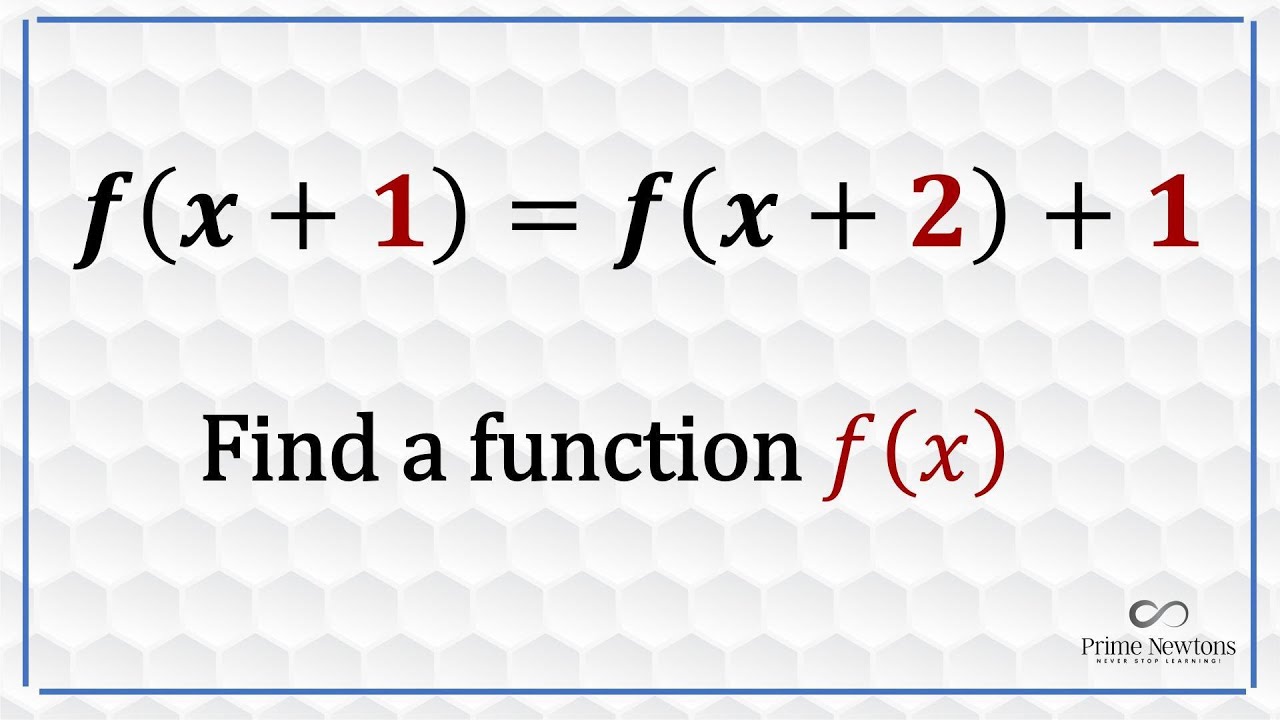 f(x+1) = f(x+2) +1