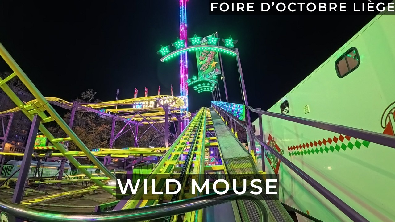 Wild Mouse [Bufkens] | Foire d'Octobre Li&egrave;ge 2025 | OnRide POV - Spinning Coaster
