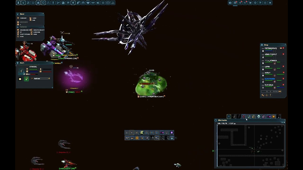 Darkorbit TR1 - TR5 HUNTER CSRT-HYLTGALA-TARZ ÇIRTTT