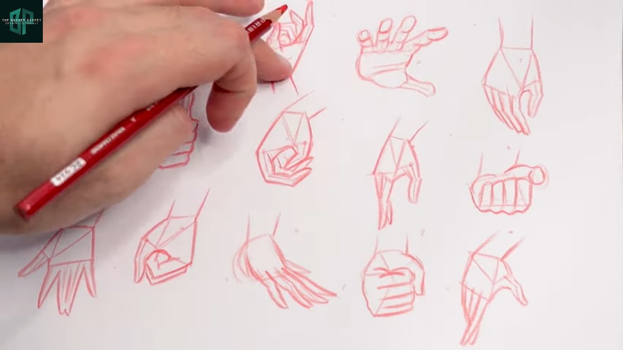 15 Different Simple Ways To Draw Hands | Quick And Easy Tutorial For Beginners