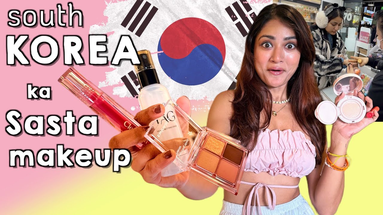 Trying Drugstore Makeup from South Korea Under Rs. 250/- for the First Time 😍 | Is it Worth it?