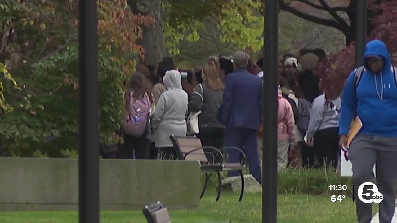 Case Western students protest on campus against university president’s ‘bias’
