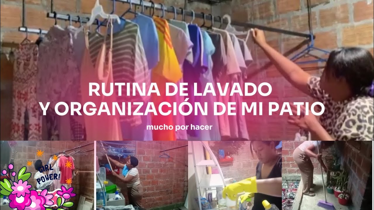 RUTINA DE LAVADO/MUCHA ROPA POR LAVAR/NO SE SI LO LOGRE🙄
