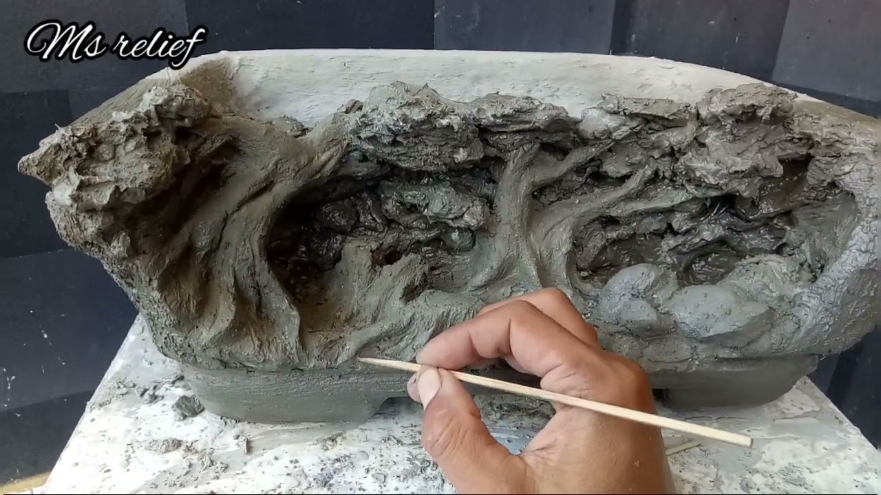 INTERESTING POT RESTORATION FROM PAPER WASTE / RESTORASI POT YANG MENARIK DARI SAMPAH KERTAS