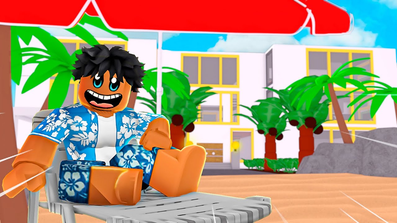 CONSTRUYO LA MEGA MANSIÓN TROPICAL EN ROBLOX TROLL 😃🌴