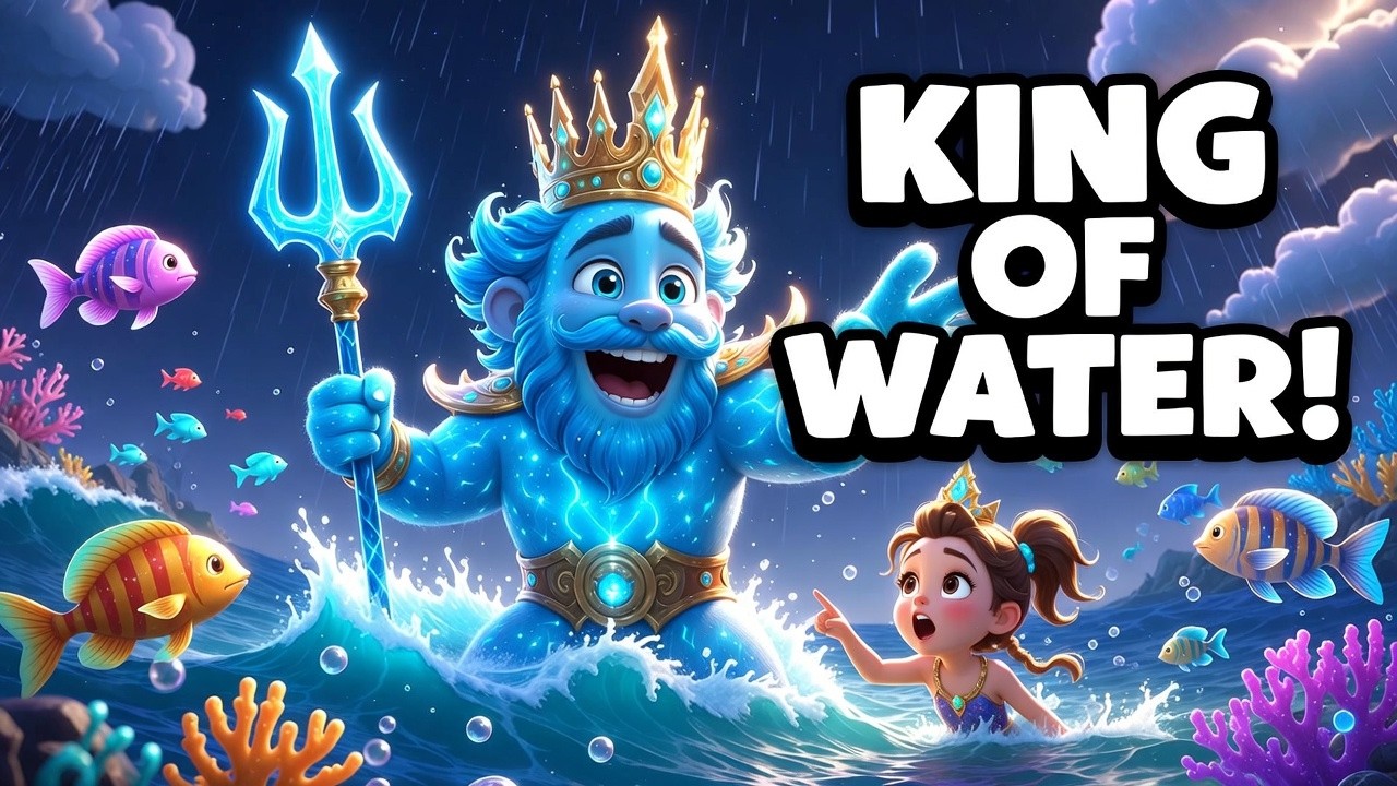 The King of Water and Princess Liyana | Magical Ocean Adventure Story for Kids 🌧️🐠