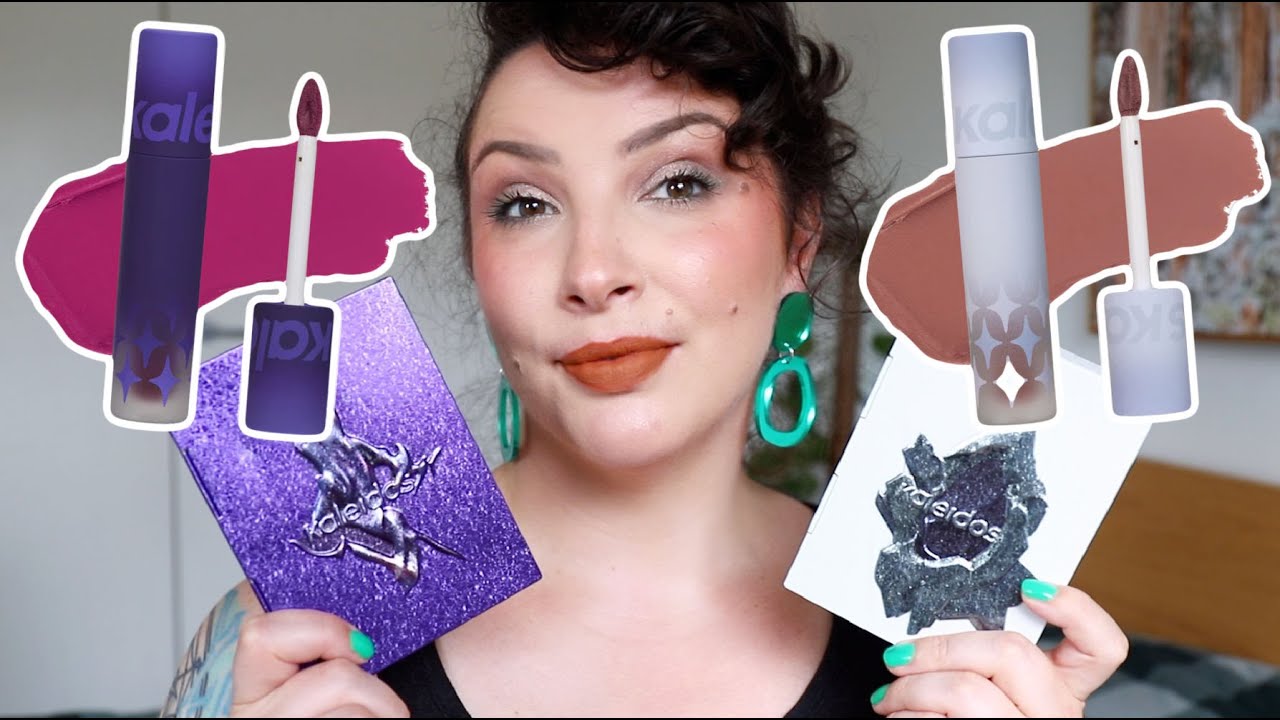 Kaleidos Sound of Winter lip & arm swatches