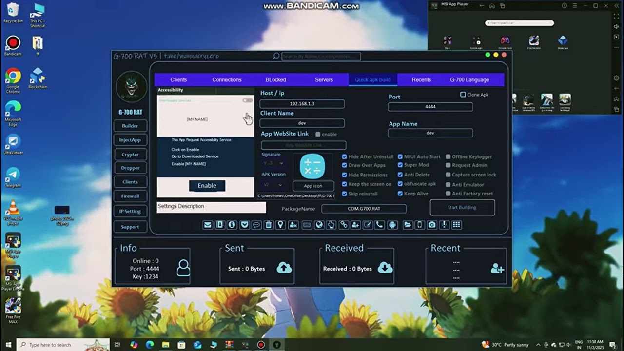 ‪NEW RAT GTX 7OO اختراق اندرويد 2026