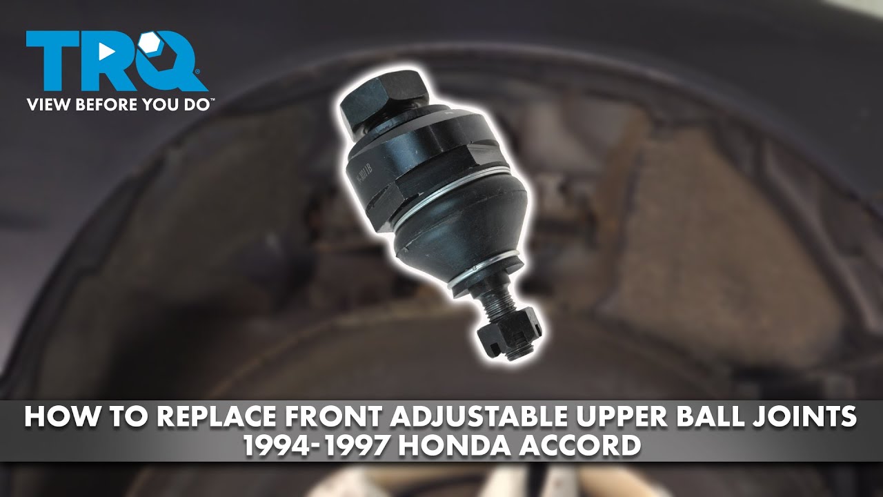 Как заменить передние регулируемые верхние шаровые опоры Honda Accord 1994-1997